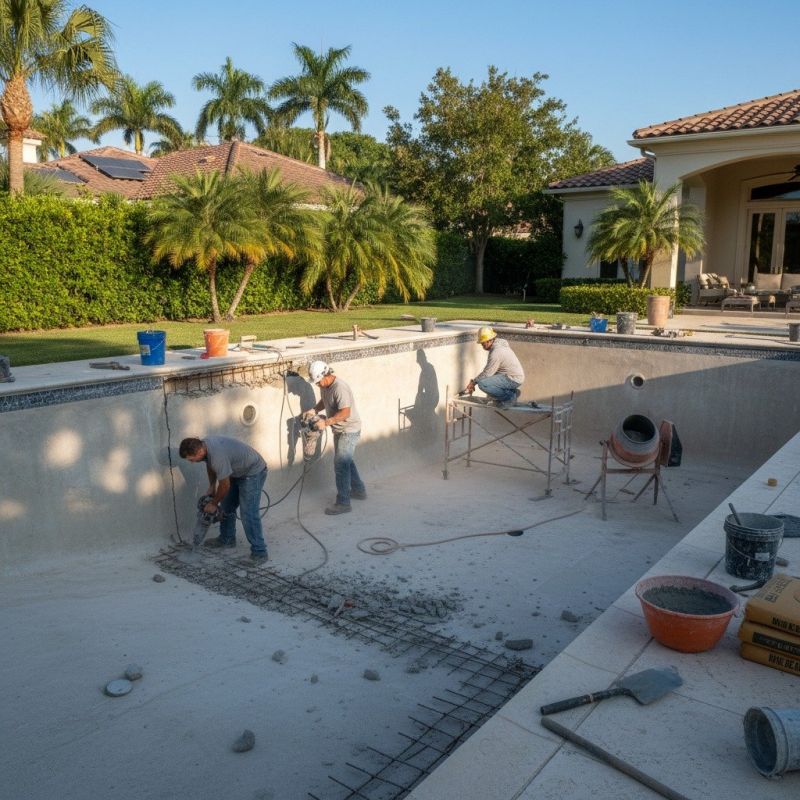 Swimming Pool Slab Repair